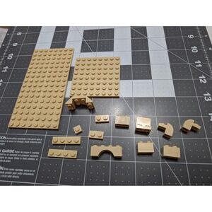 Lego Tan 2 plates misc small replacement parts lot of 15
